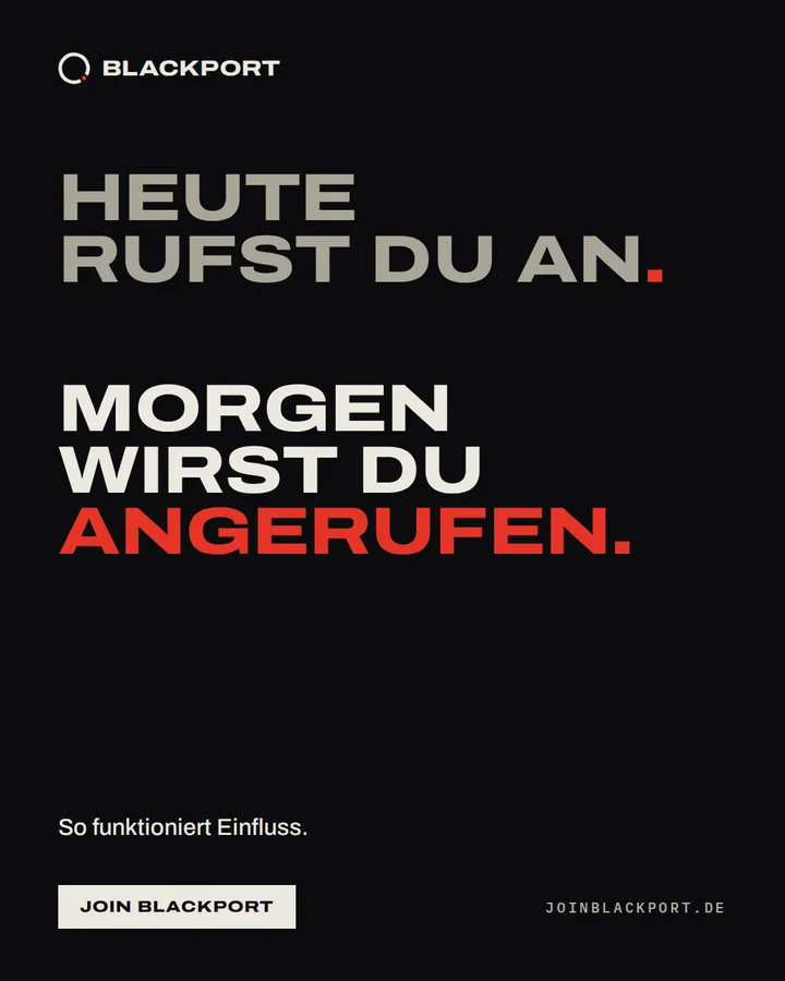 Heute rufst du an. Morgen wirst du angerufen.