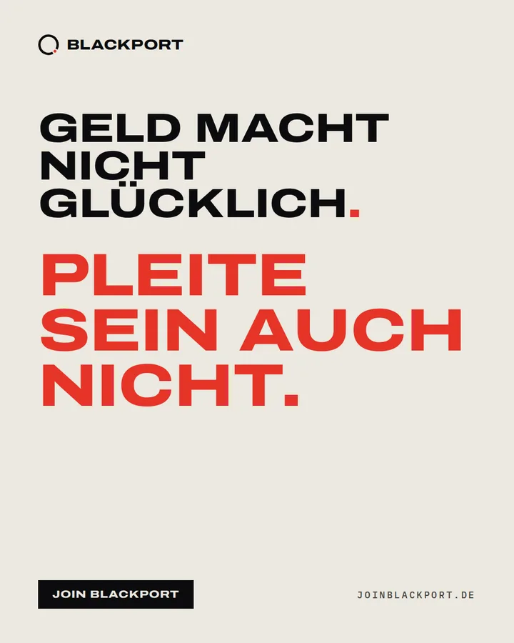 Geld macht nicht glücklich. Pleite sein auch nicht.